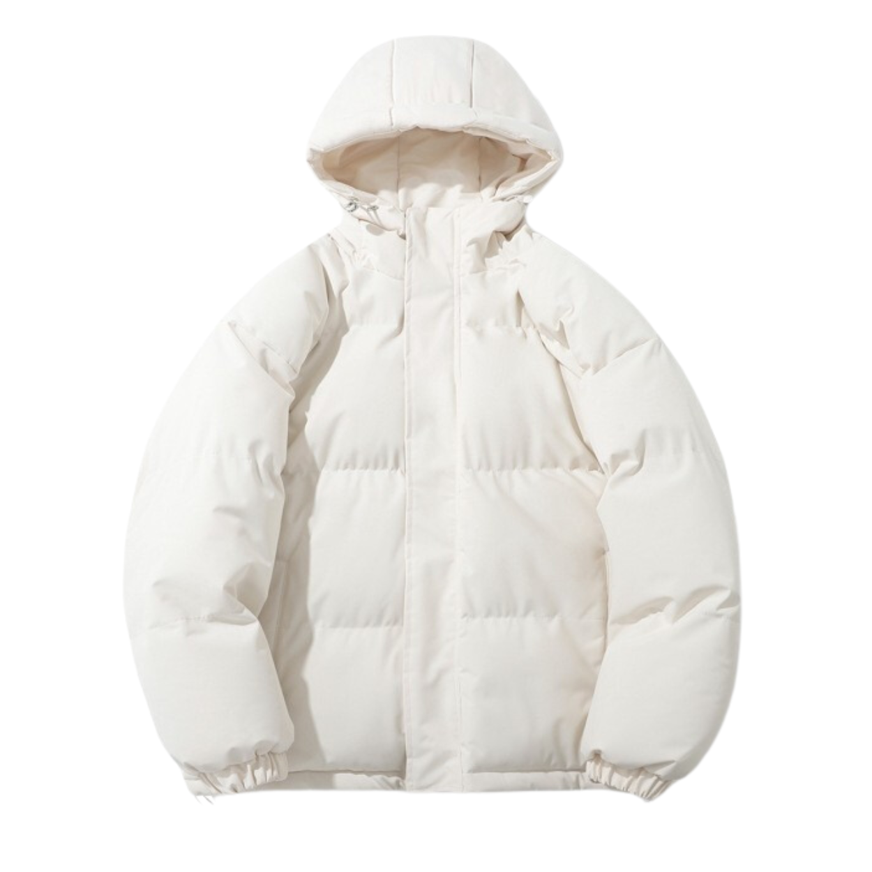 Unisex Winter Coat with Cotton Lining and Removable Hood