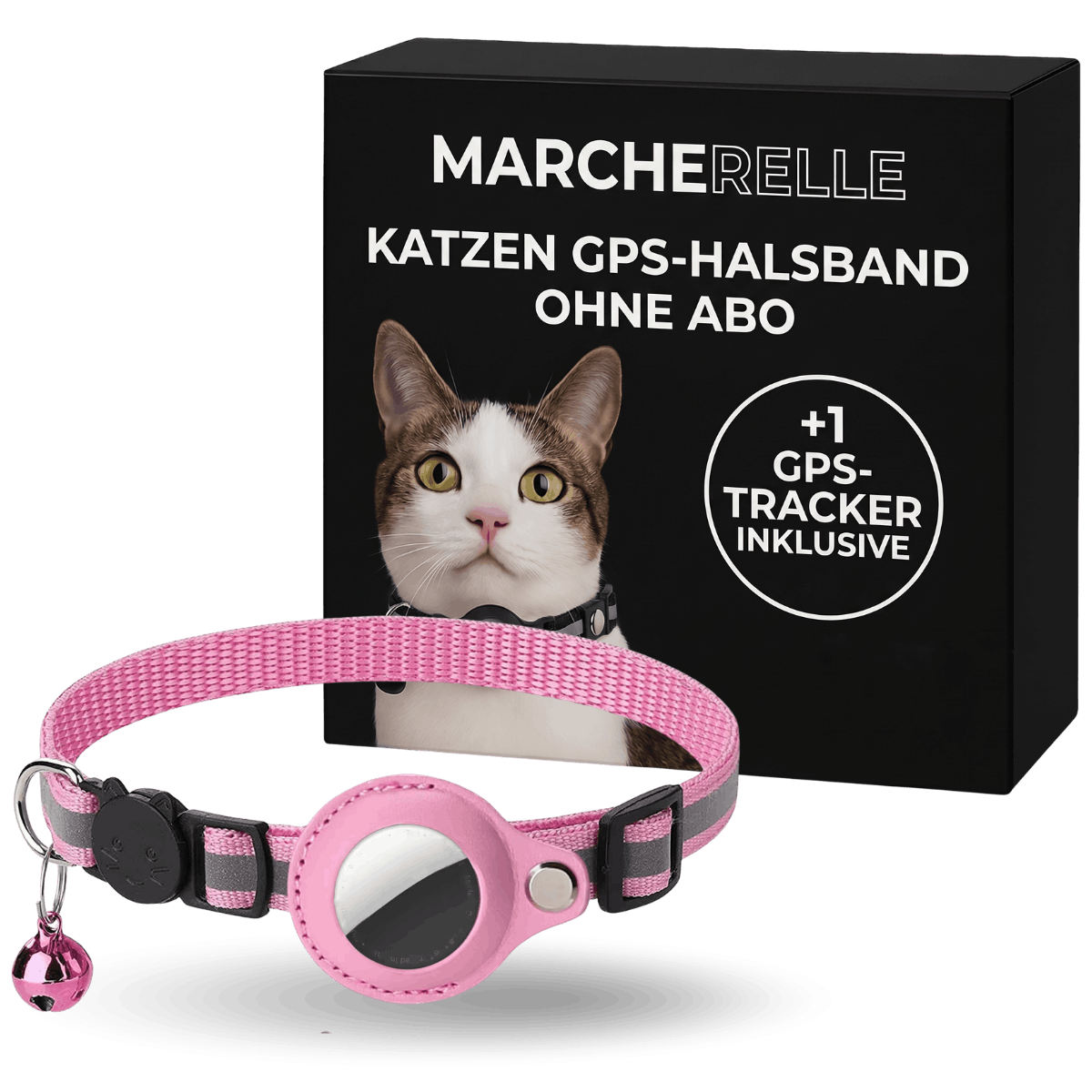 Macherelle™ – GPS Collar for Cats No Subscription | Compatible with iOS & Android