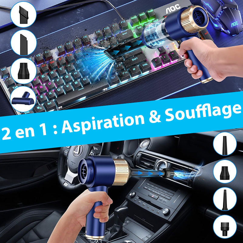 Marcherelle™ – Aspirateur Voiture Sans Fil Puissant et Efficace