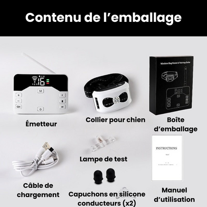 Marcherelle™ – Collier Electrique de Dressage pour Chien avec Zone de Sécurité Réglable