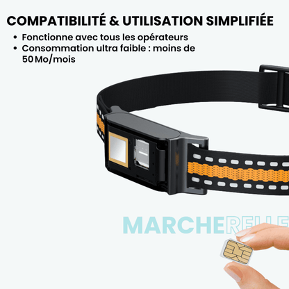 Marcherelle™ – Collier GPS Chien Sans Abonnement, Suivi en Temps Réel