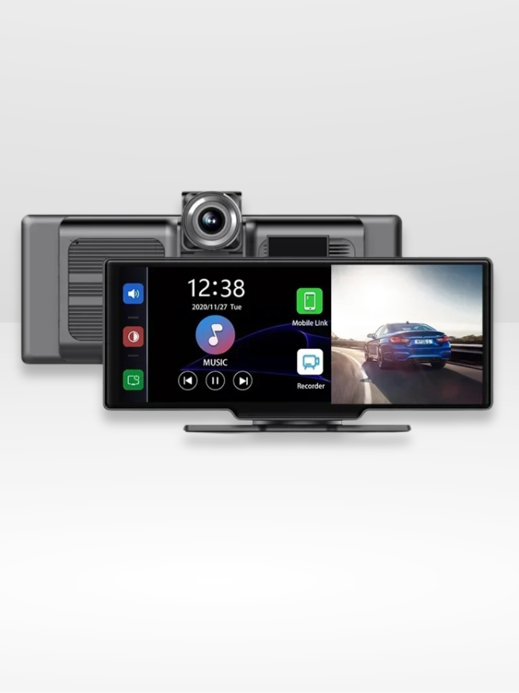 Marcherelle™ – Écran CarPlay Sans Fil avec Dashcam 4K Intégrée