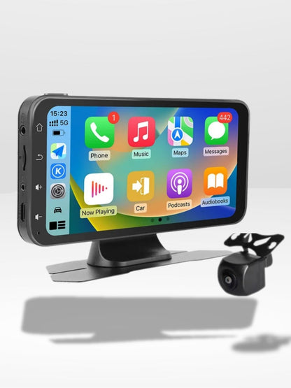 Marcherelle™ – Écran CarPlay Sans Fil avec Dashcam 4K Intégrée