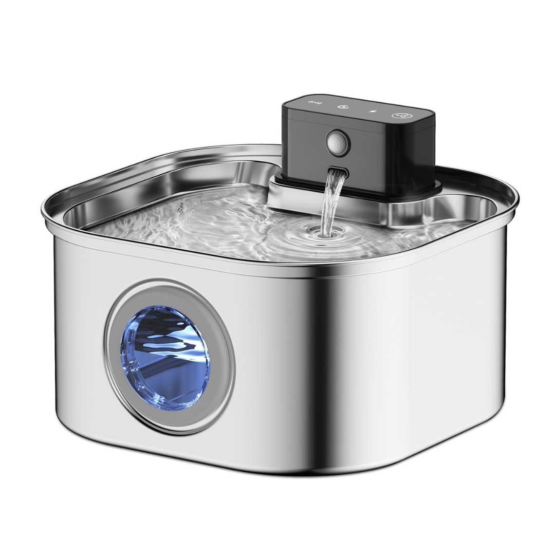 Marcherelle™ – Fontaine à Chat sans fil 3 Modes pour eau Propre et Fraîche