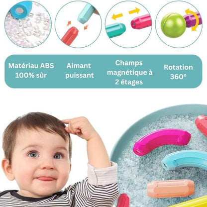 Marcherelle™ – Jeu de Construction Magnétique pour Créativité et Motricité