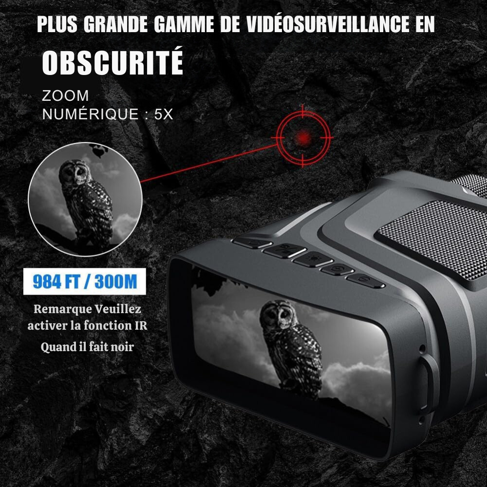 Marcherelle™ – Jumelles Vision Nocturne 4K Infrarouge avec Zoom 8X