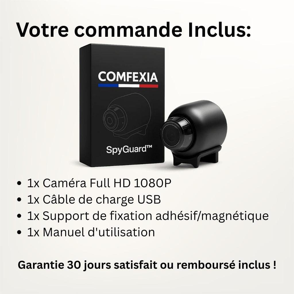 Marcherelle™ – Mini Caméra Espion HD avec Vision Nocturne et Détection de Mouvement