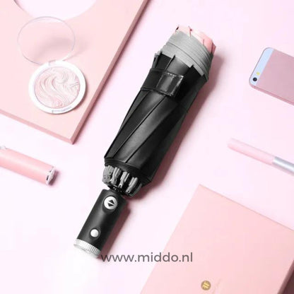 Marcherelle™ – Parapluie Automatique Résistant au Vent avec Bord Réfléchissant