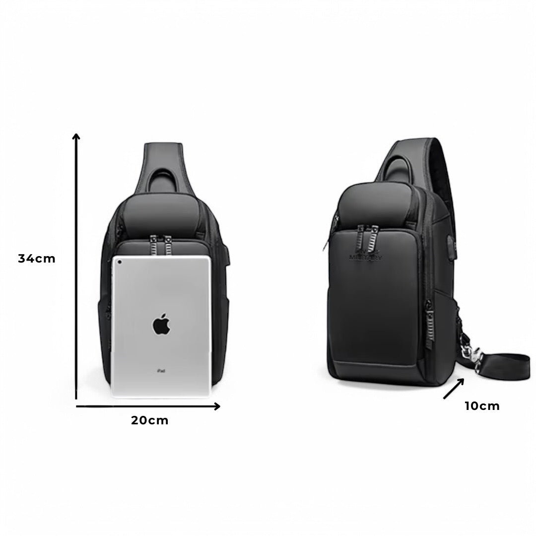 Marcherelle™ – Sac Bandoulière Antivol Imperméable avec Port USB Caché