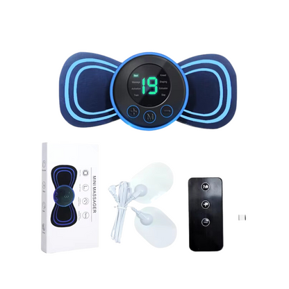 Portable Electric Massager with Adhesive Patches