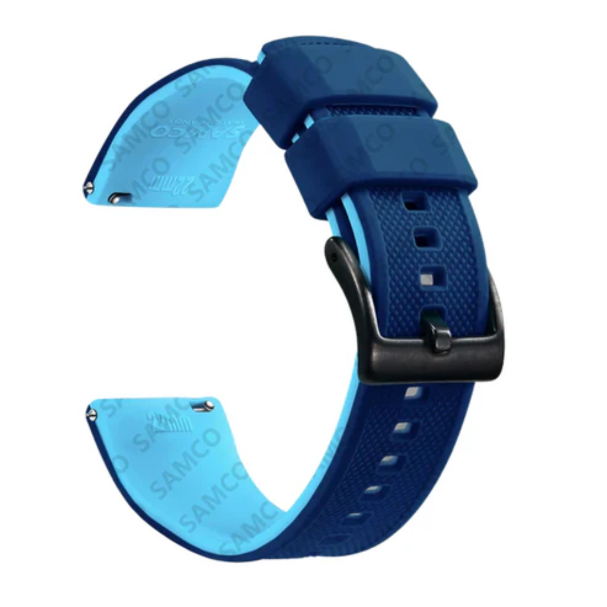 Flexible and Durable Silicone Watch Strap