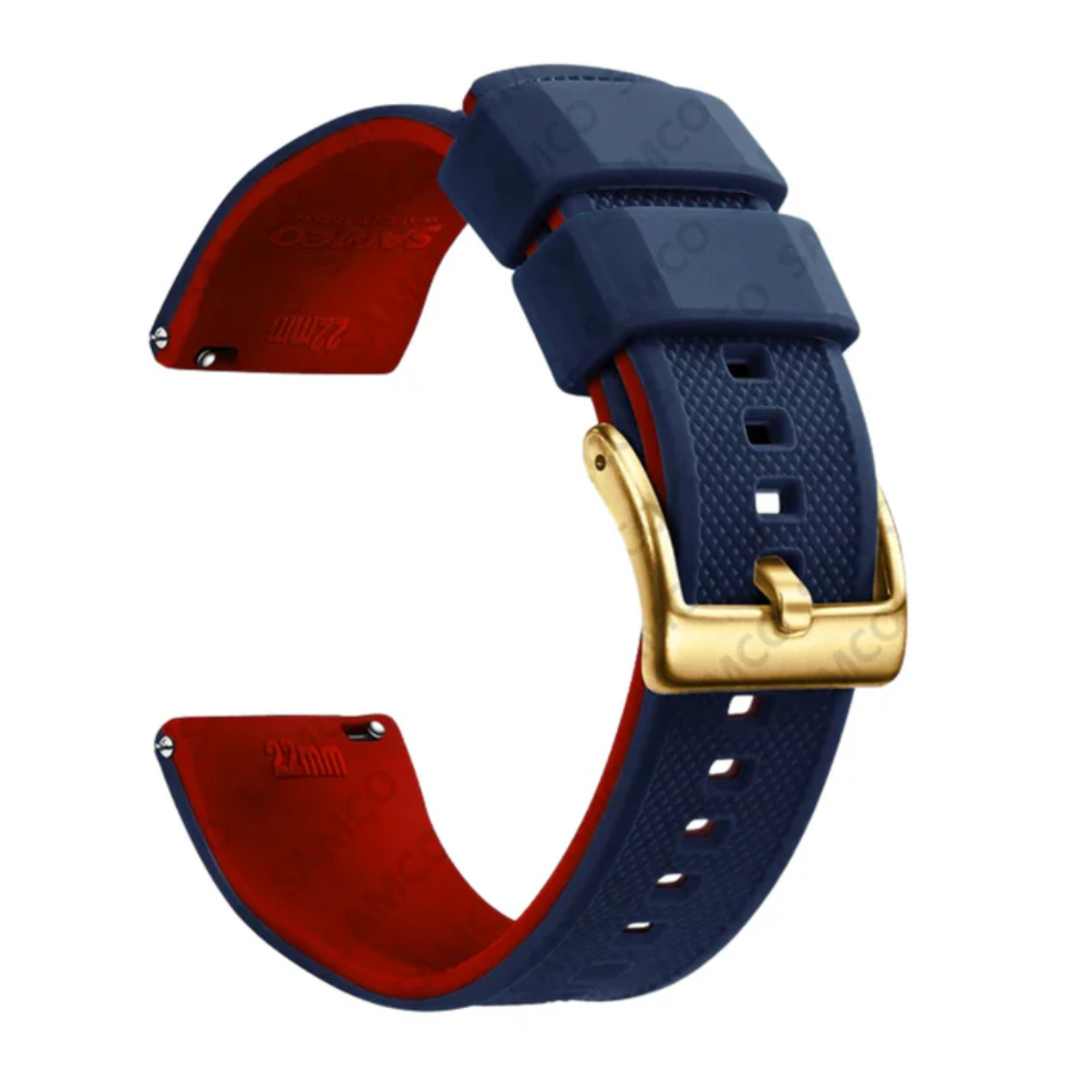 Flexible and Durable Silicone Watch Strap