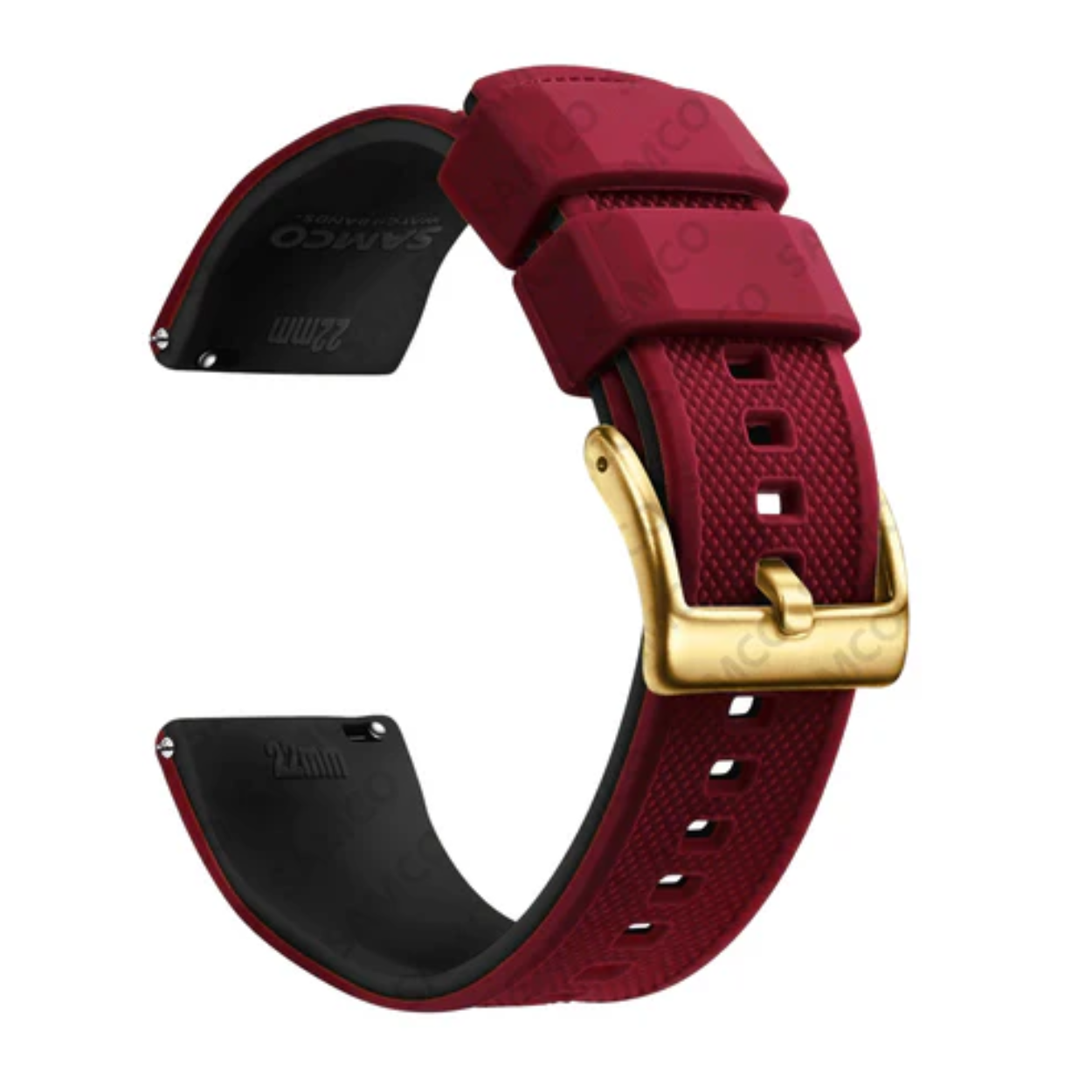 Flexible and Durable Silicone Watch Strap