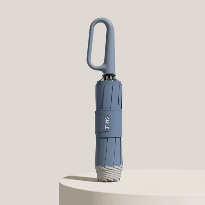 Lightweight Folding Travel Umbrella with Reflective Edge
