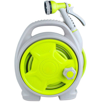 Compact Watering Hose with Reel and Universal Sprayer