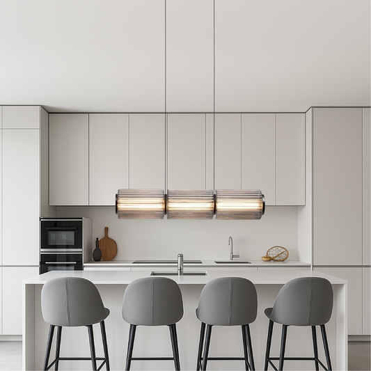 Luminaire Suspendu Verre Élégant LED - Foivo