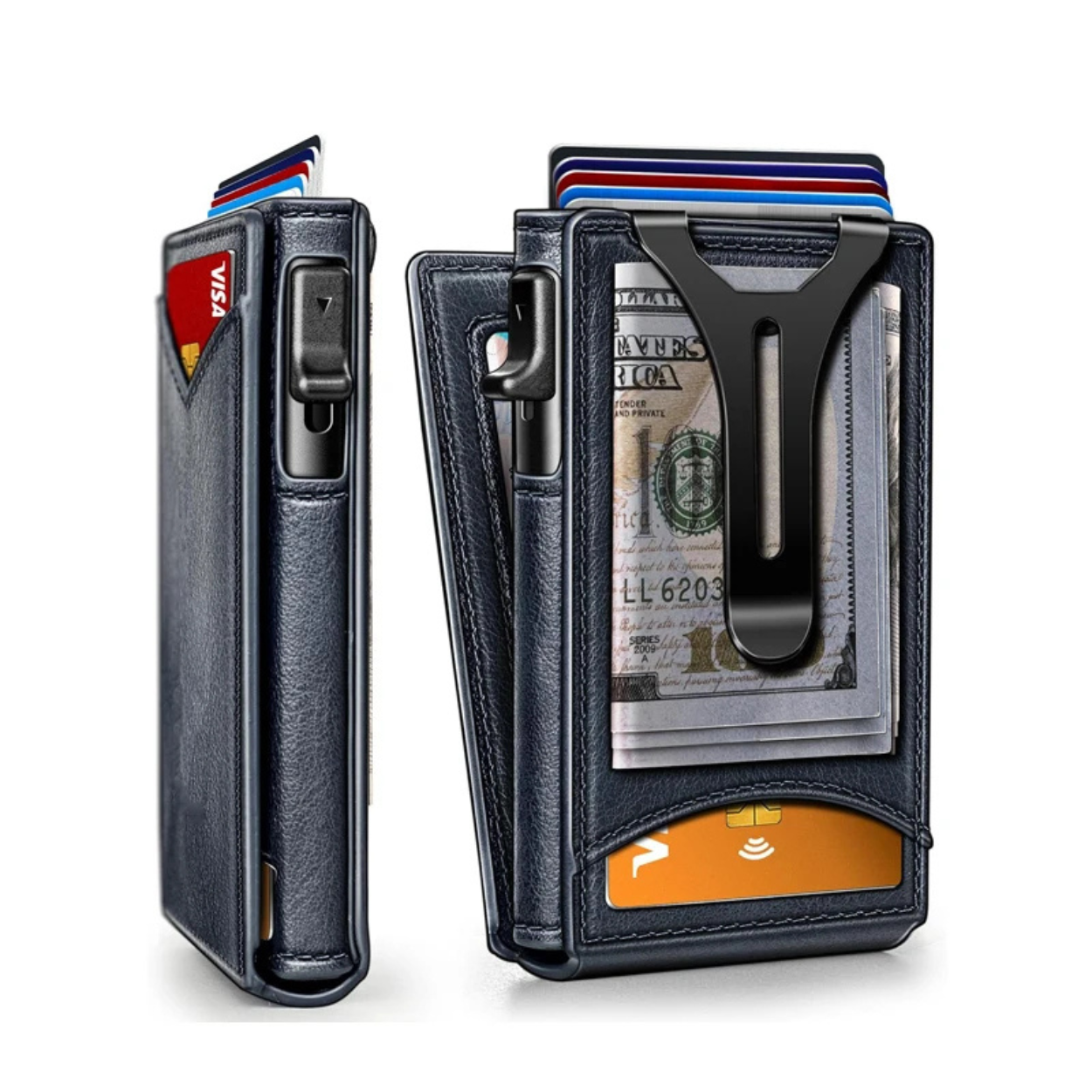 Slim Aluminum Wallet with RFID Protection