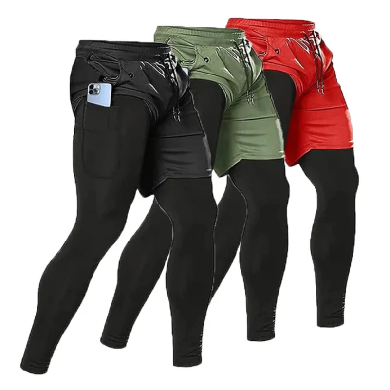 Double-Layer Waterproof and Comfortable Running Pants