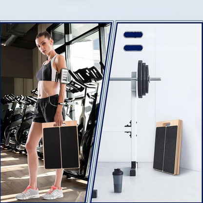 Adjustable Wooden Incline Board for Stretching and Muscle Strengthening