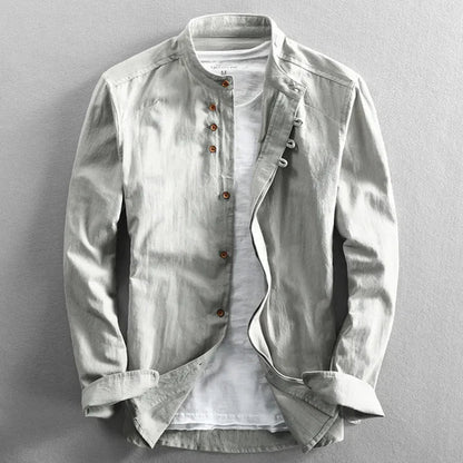 Men's Japanese Shirt with Dragon Print