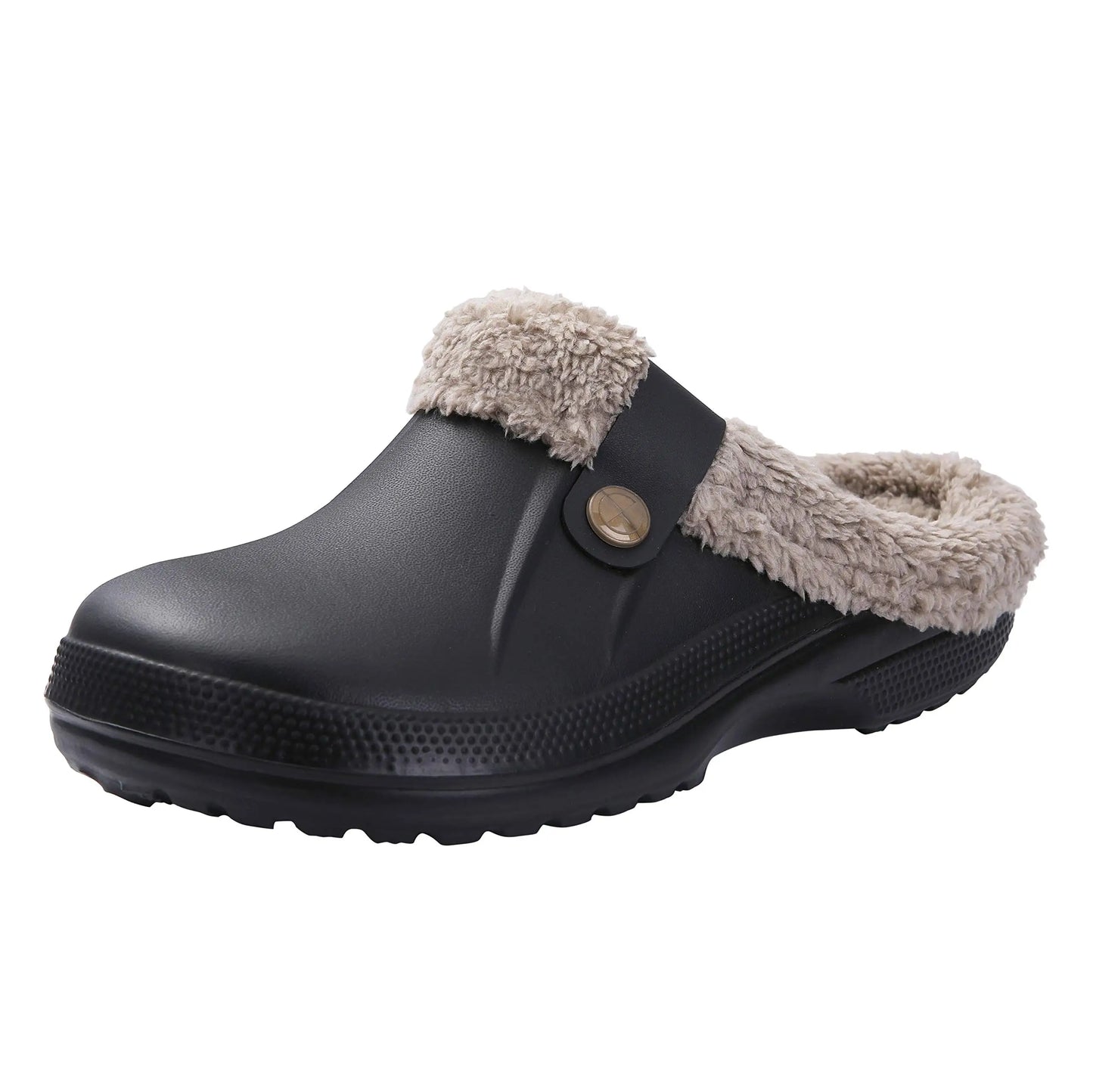 Warm fur slippers non-slip unisex