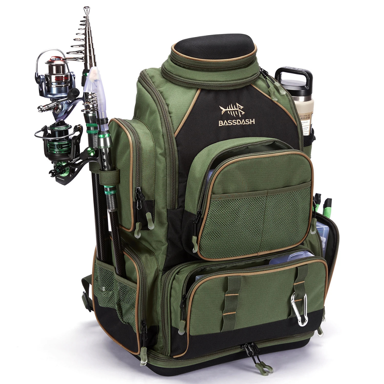 Waterproof Adjustable Fishing Backpack for Experienced Anglers
