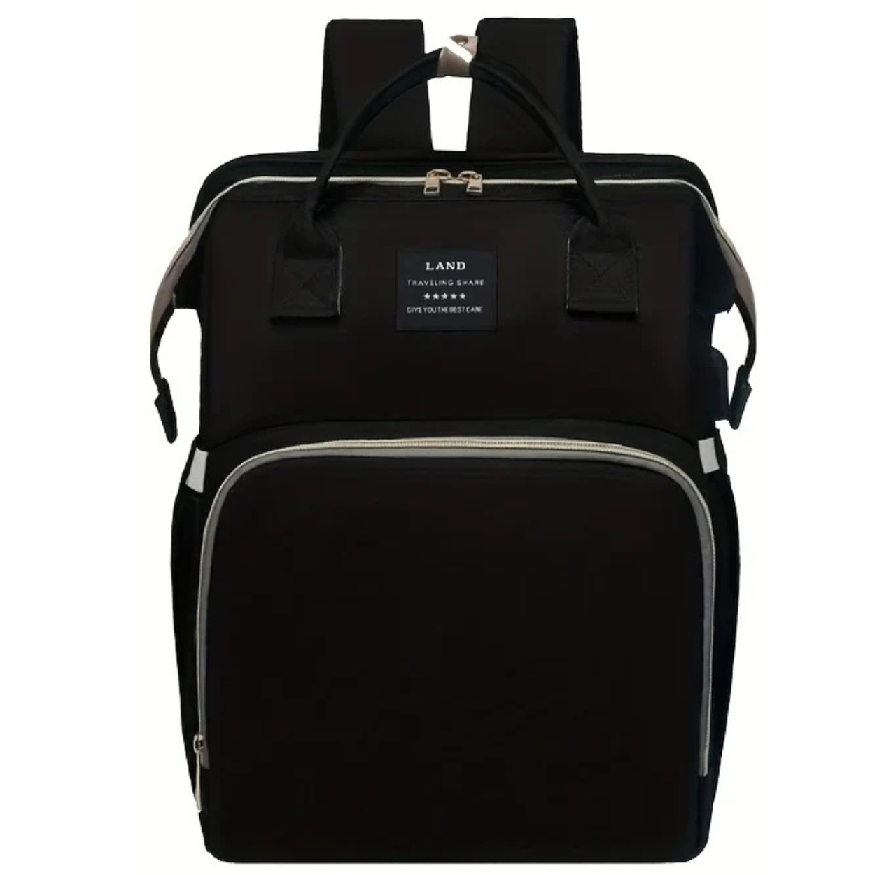 Convertible Diaper Bag with Travel Crib and Stroller