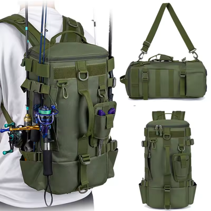 Waterproof and Versatile Hiking Fishing Backpack
