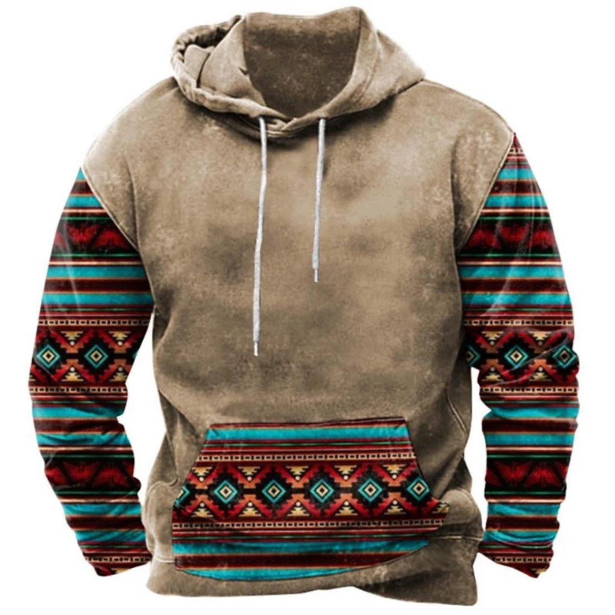 Colorful and Comfortable Printed Streetwear Hoodie