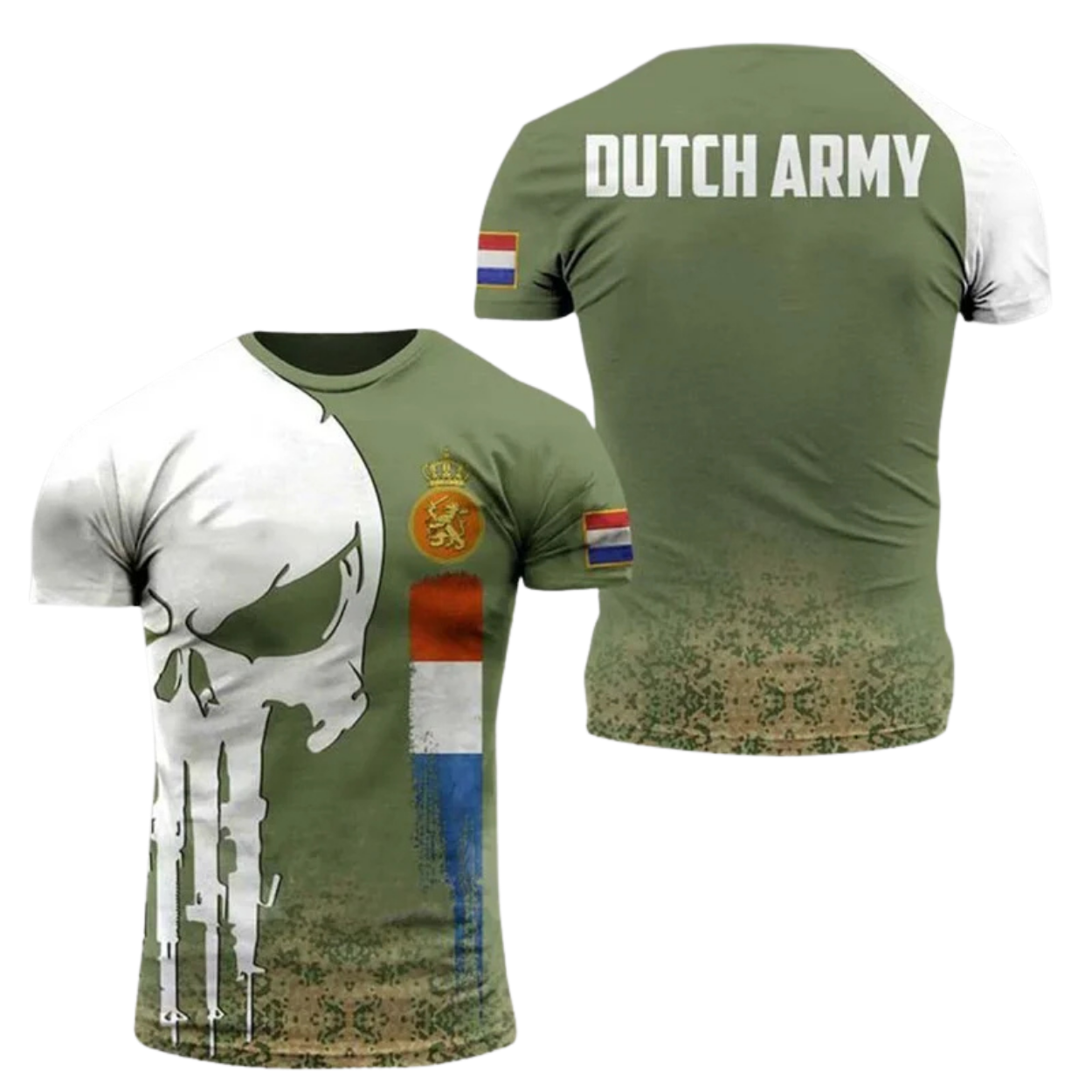 Men's Military Style Camouflage Army T-Shirt