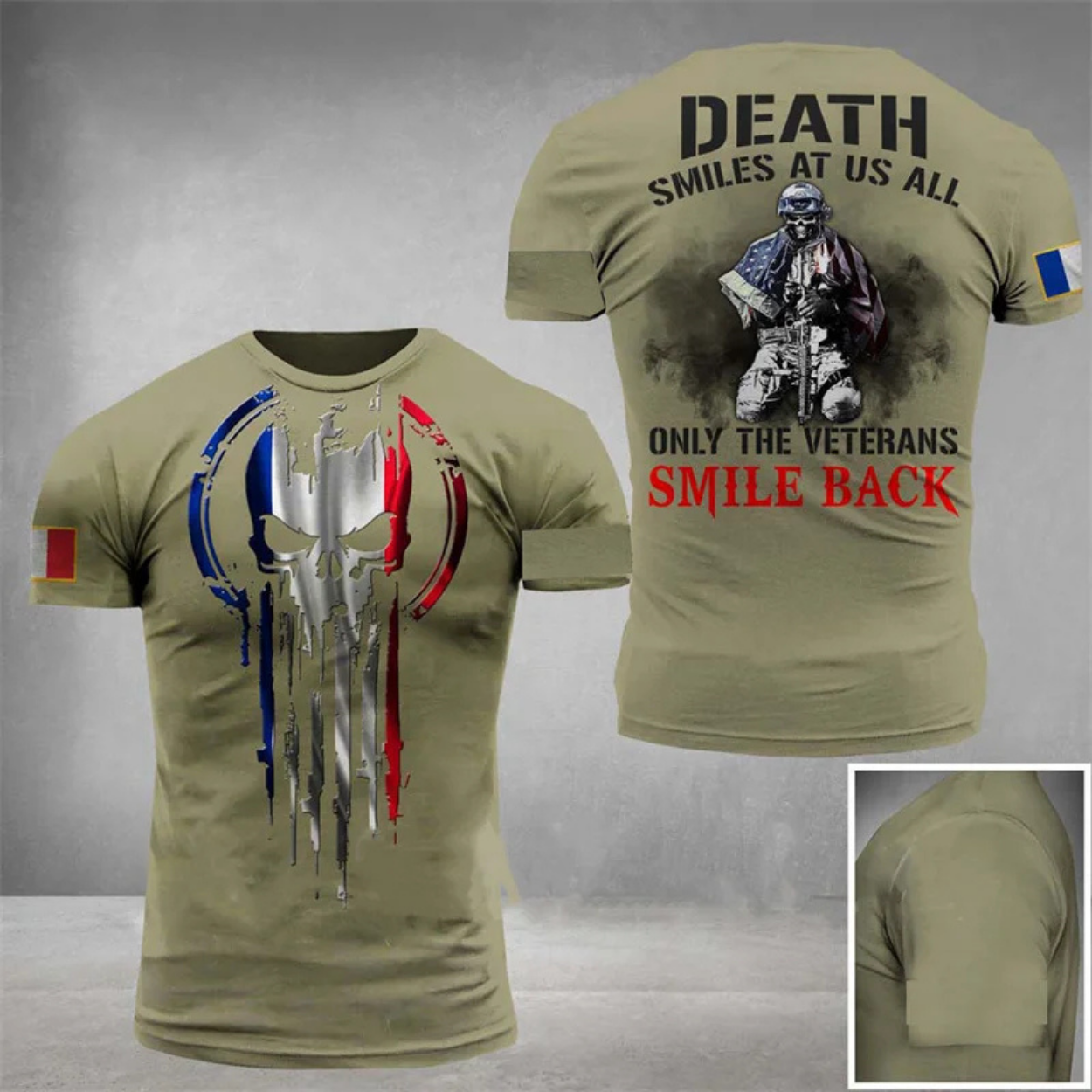 Men's Military Style Camouflage Army T-Shirt