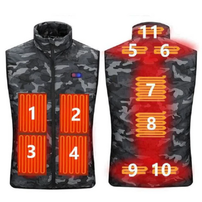 Electric Heated Jacket with 11 Heat Zones