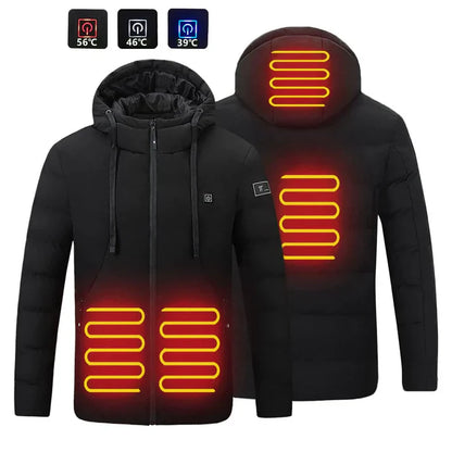 Electric Heated Jacket with 4 Adjustable Heat Zones