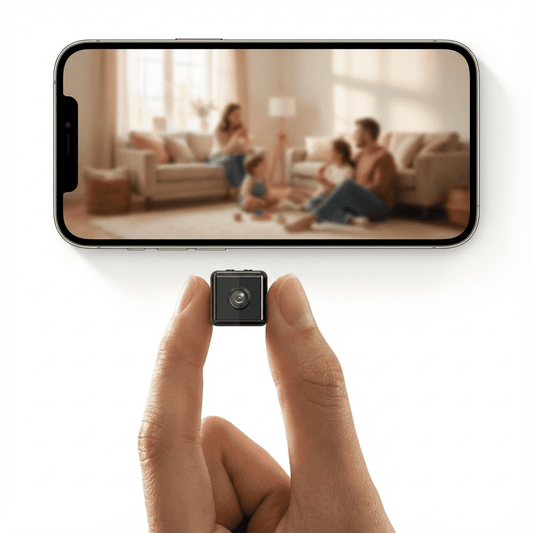 Caméra de Surveillance Intérieure 1080P WiFi Compacte - Santeova