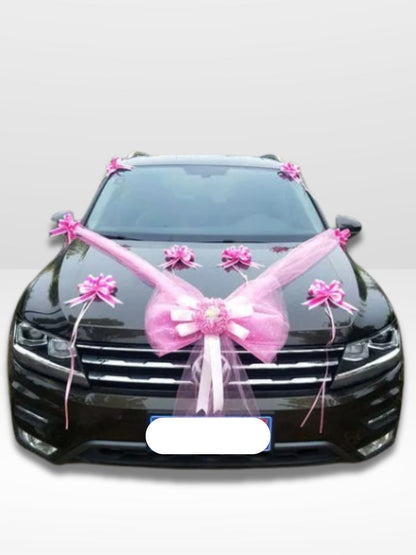 Elegant and Romantic Wedding Car Decoration