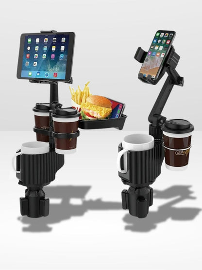 Car Phone Holder with Convenient Cup Holder