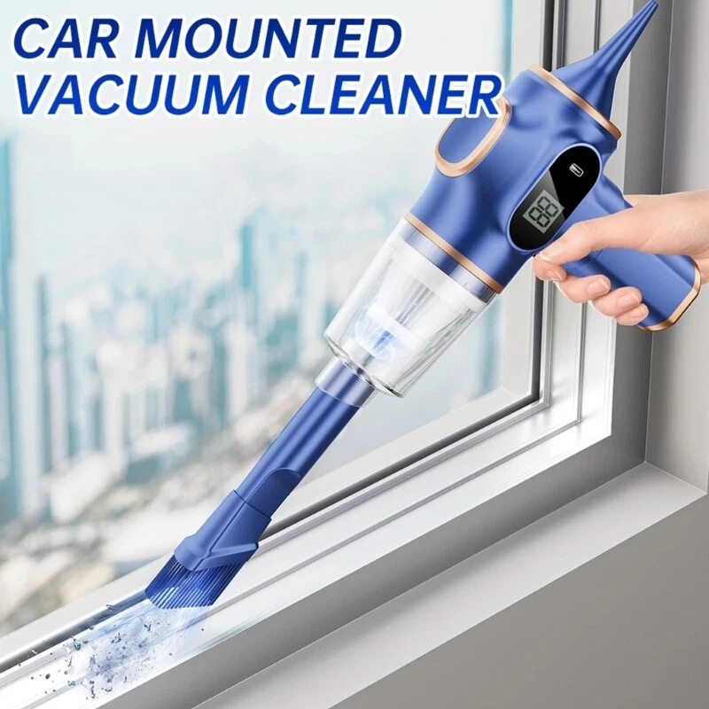 Marcherelle™ – Cordless Car Vacuum Cleaner Cyclonic Suction