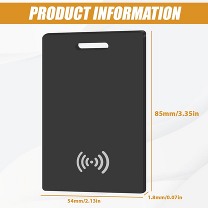 Marcherelle™ – Rechargeable Portfolio Tracking Card, Compatible with Apple Find My