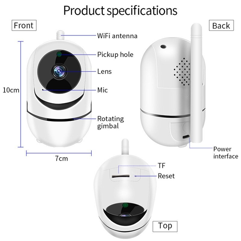 Marcherelle™ – Full HD WIFI Security Camera for Continuous Monitoring