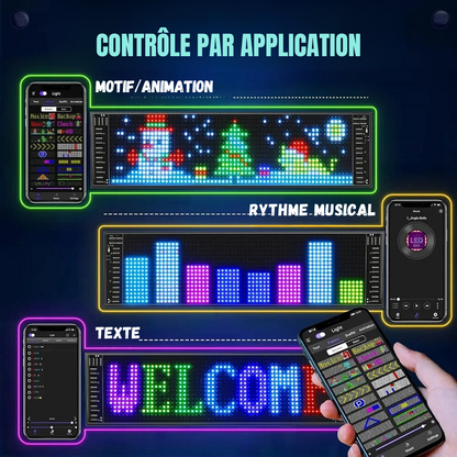 Customizable and Adjustable Car LED Panel