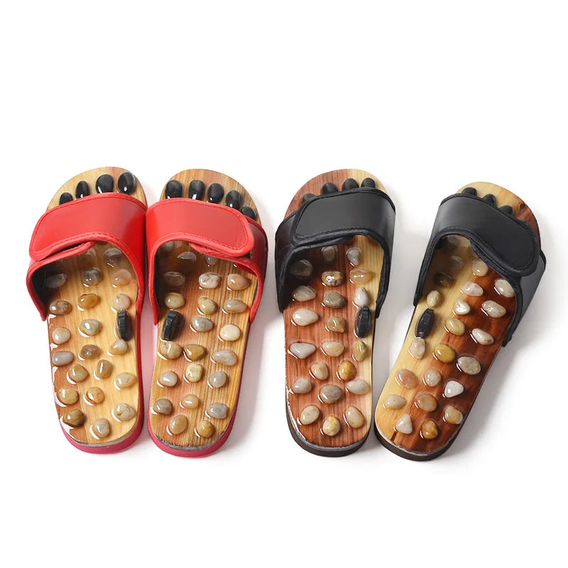 Foot Massage Sandals with River Stones