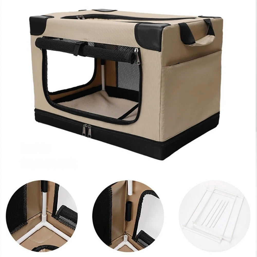 Safe and Comfortable Dog Car Transport Crate