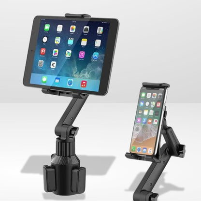 Tablet Holder with Adjustable Cup Holder
