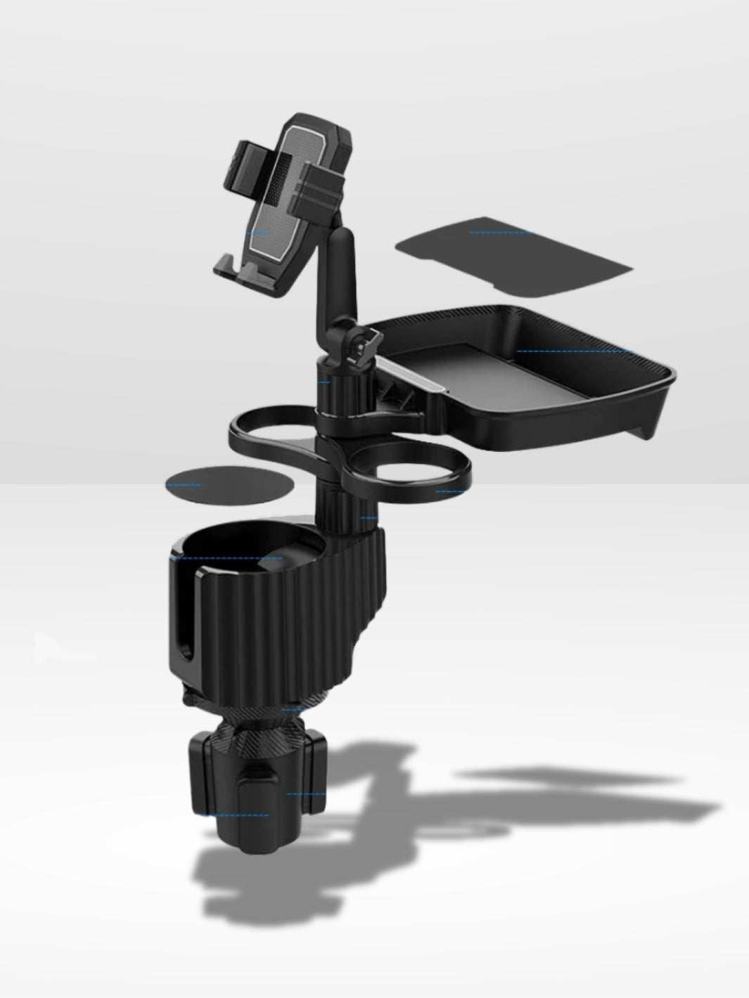 Car Phone Holder with Convenient Cup Holder